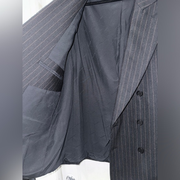 Allsaints Blues Pinstripe Blazer - size 42/ Blues Pinstripe trouser Size 34 - Picture 7 of 15